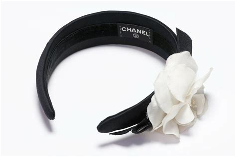 chanel camelia headband|Chanel hair clips.